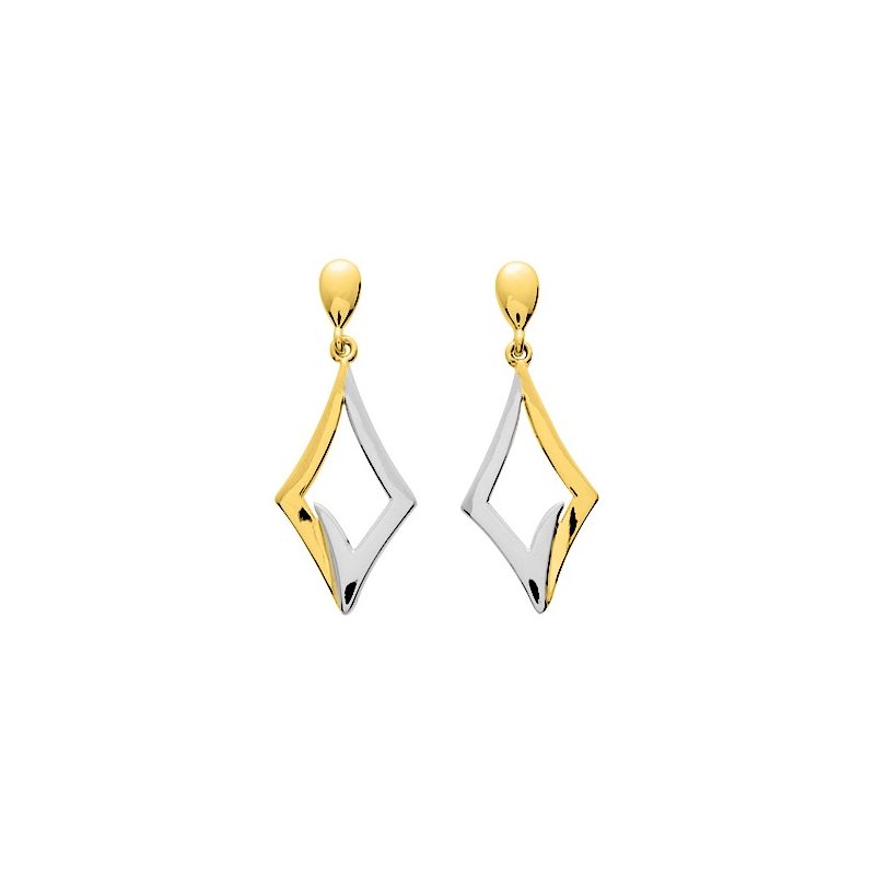 Boucles d'oreilles pendantes Femme Plaqué Or et Rhodium ROBBEZ MASSON