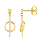 Boucles d oreilles pendantes Modernes Femme Plaqué Or ROBBEZ MASSON