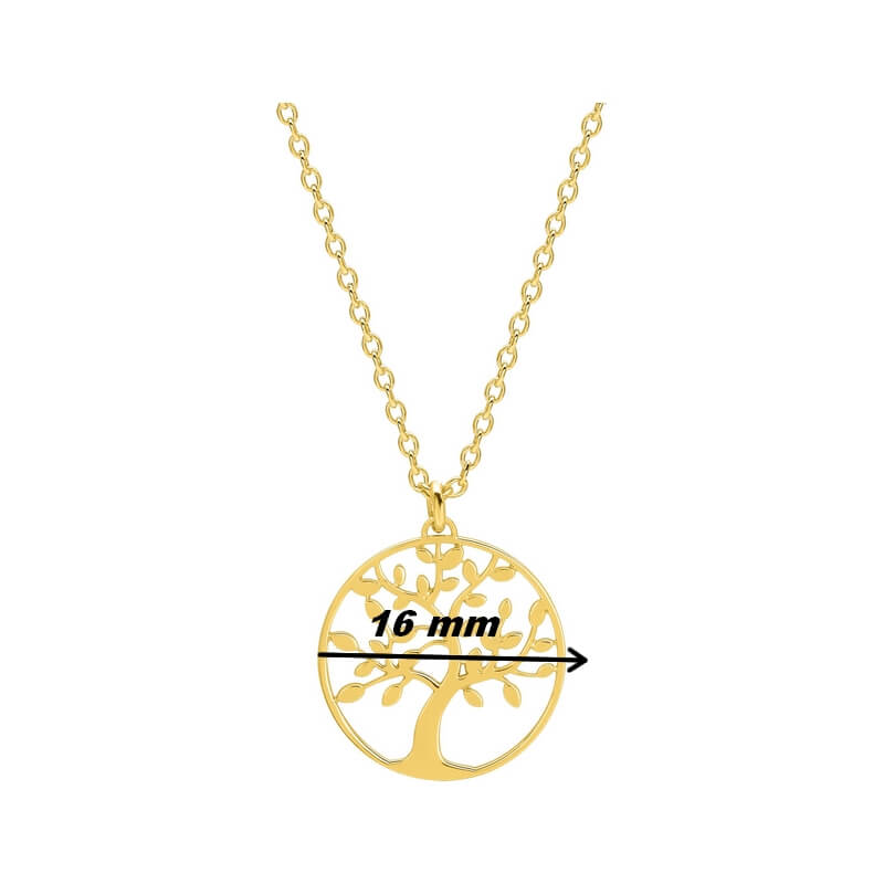 Collier Femme Arbre de vie Plaqué Or ROBBEZ MASSON, diamètre