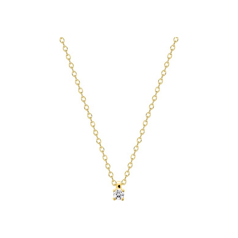 Collier Femme Plaqué Or et Oxyde de zirconium ROBBEZ MASSON