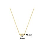 Collier Femme Plaqué Or et Oxydes de zirconium ROBBEZ MASSON, dimensions