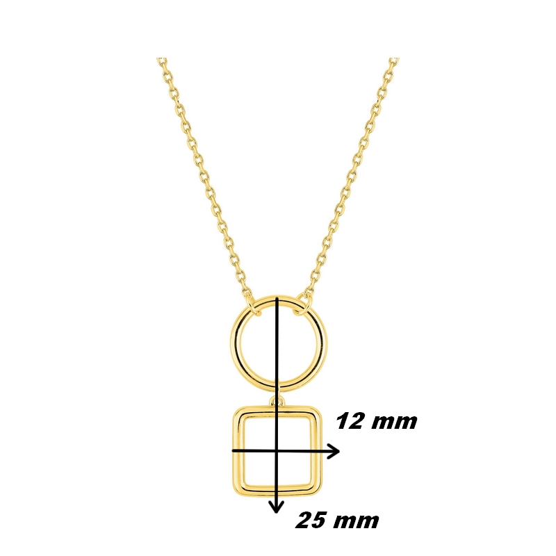 Collier Femme Plaqué Or ROBBEZ MASSON, dimensions