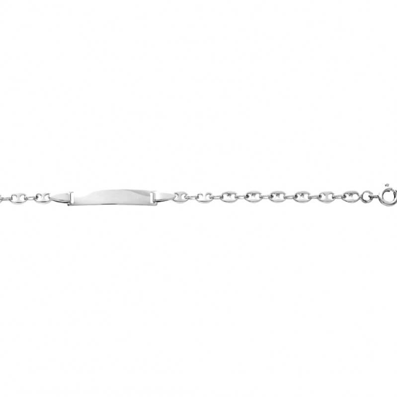Gourmette Grain de café Enfant, Argent 925/1000 ROBBEZ MASSON