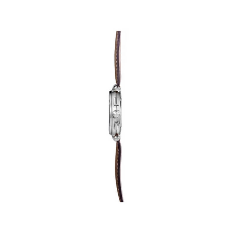 Montre Homme NEWPORT HERBELIN Chronographe, Acier inoxydable et Cuir marron 37658AP24MA, côté