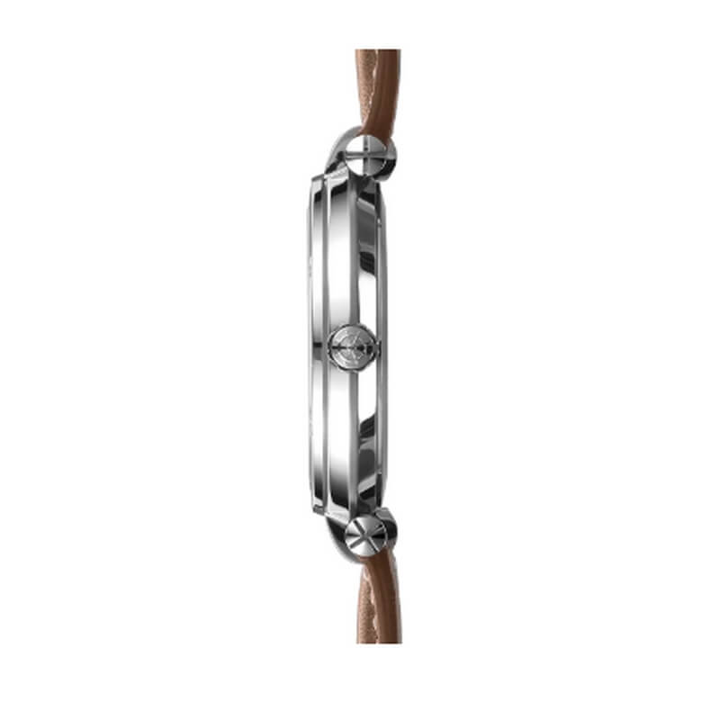 Montre Homme NEWPORT HERBELIN, Acier inoxydable et Cuir marron 12288A27MA, côté