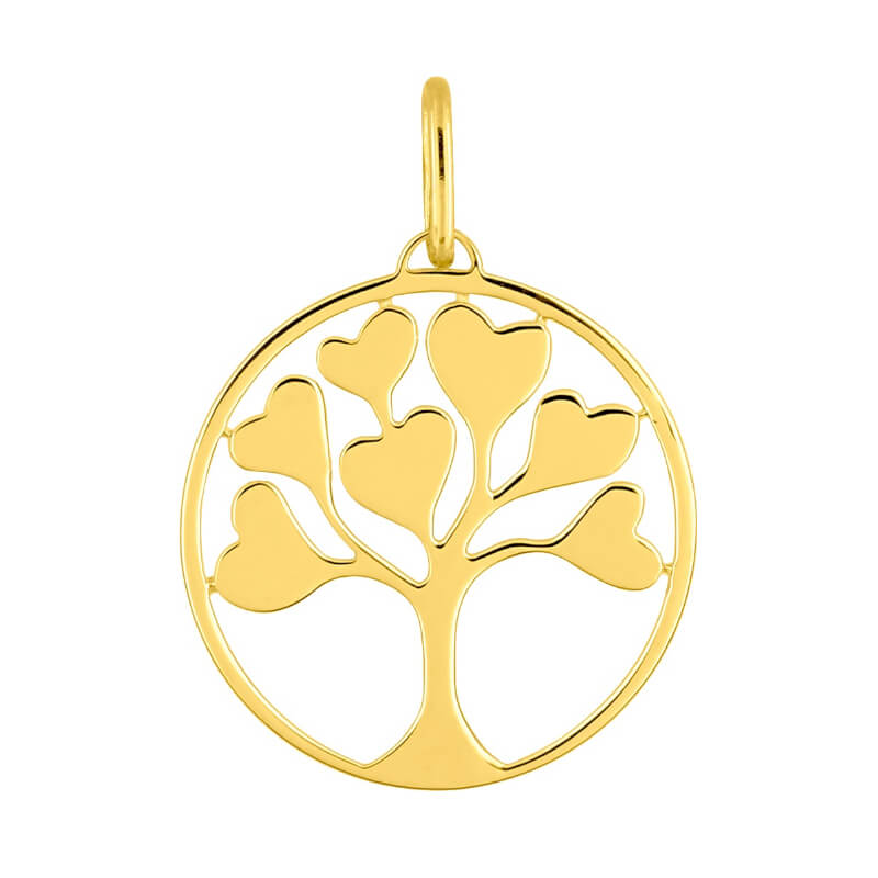 pendentif-coeur-arbre-de-vie-plaqué-or-robbez-masson-136310 Pendentif Cœur et Arbre de vie Femme Plaqué Or ROBBEZ MASSON