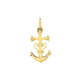 Pendentif Croix de Camargue Plaqué Or ROBBEZ MASSON