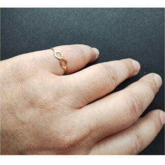 Bague Infini Femme Plaqué Or ROBBEZ MASSON portée