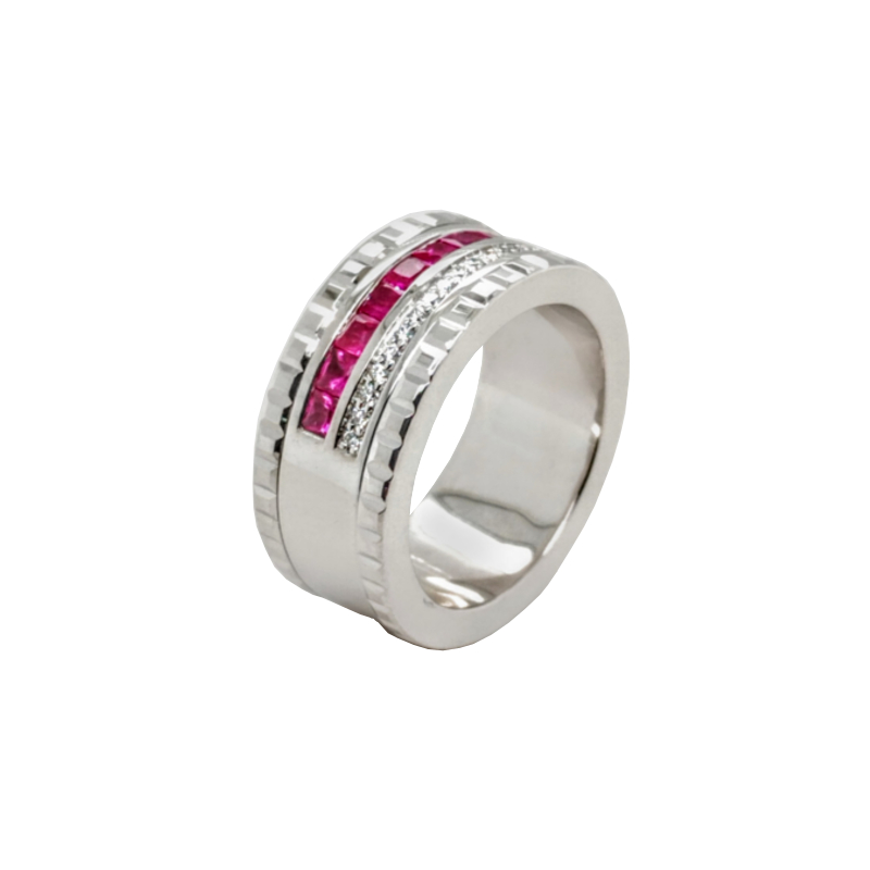 bague-femme-or-blanc-750-rubis-et-diamants-FACET-RE877FMNWAQ14 Bague Or blanc, Rubis et Diamants RE877FMNWAQ14 FACET