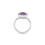 Bague Femme Platine, Améthyste et Diamants FACET RF906FMTWNQ14, autre vue.