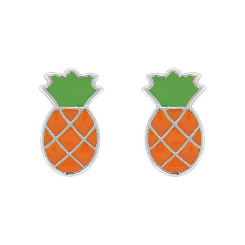 Boucles d'oreilles Enfant Ananas Argent 925/1000 ROBBEZ MASSON