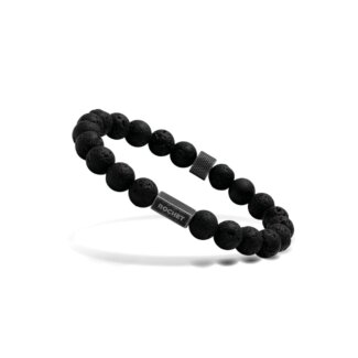 Bracelet Acier pierre de lave ROCHET HB2801A Homme