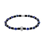 Bracelet Acier lapis Lazuli ROCHET HB55412 Homme tête de mort