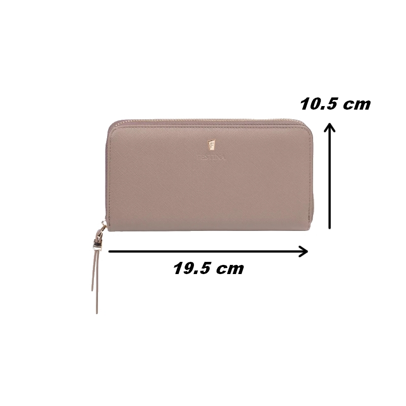 Portefeuille Femme FESTINA FM124/Q cuir beige , dimensions.