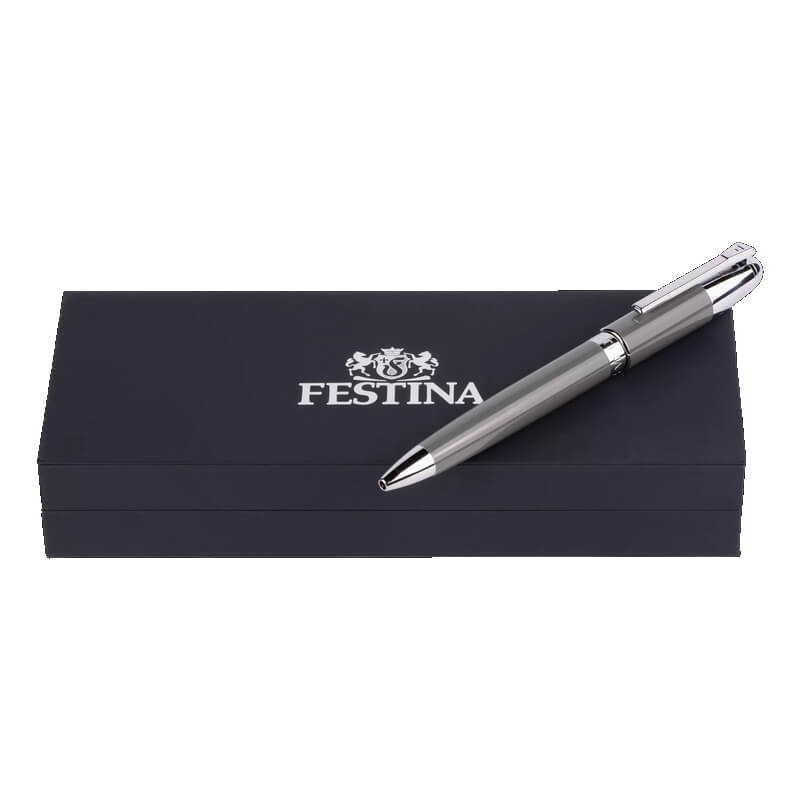 Stylo à bille FESTINA gris encre noire FWS4110/H, boîte