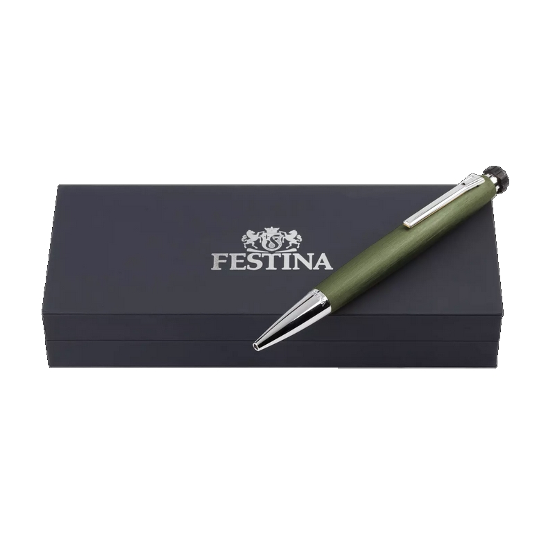 Stylo à bille FESTINA kaki foncé, encre noir FWS4104/T, boîte.