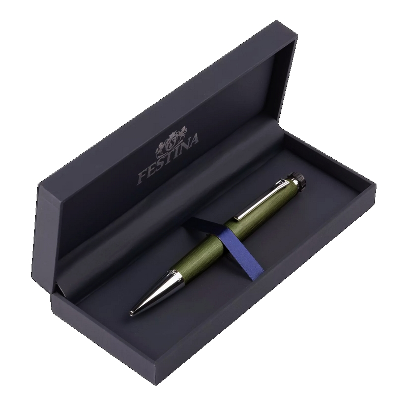 Stylo à bille FESTINA kaki foncé, encre noir FWS4104/T, écrin.