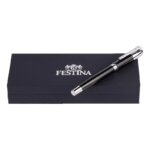 Stylo plume FESTINA gris et noir FWS2109/A, boîte.