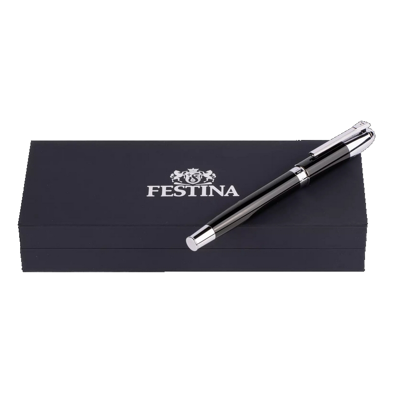 Stylo plume FESTINA gris et noir FWS2109/A, boîte.