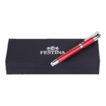 Stylo plume FESTINA gris et rouge FWS2109/P, boîte.