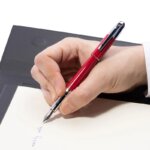 Stylo plume FESTINA gris et rouge FWS2109/P, écrit.