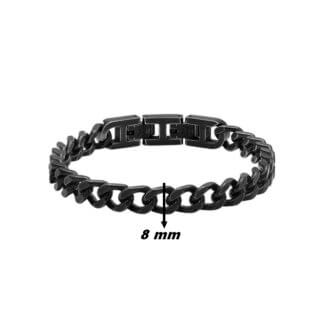 Bracelet Homme Vintage Acier inoxydable ROCHET HB07185, largeur.