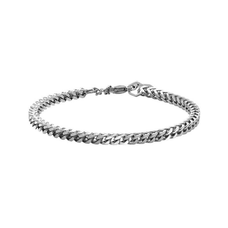 Bracelet-Major-Acier-inoxydable-Homme-ROCHET-HB01380 Bracelet double tressage Acier ROCHET HB01380 Homme