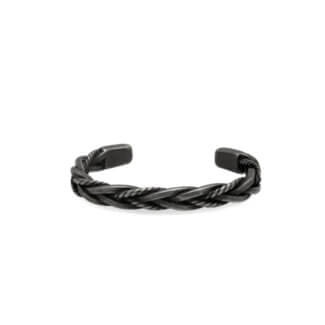 Bracelet jonc Homme tressé Acier inoxydable vieilli HBJ6900 ROCHET