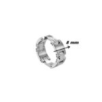 Bague CAP CAMARAT HERBELIN RCC8AB Acier inoxydable, largeur.
