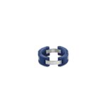 Bague CAP CAMARAT HERBELIN RCC8CBAB Acier, Céramique bleue, autre vue.