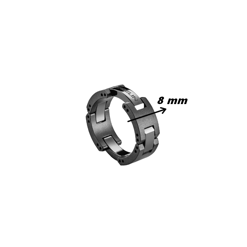 Bague CAP CAMARAT HERBELIN RCC8CN Céramique noire, largeur.