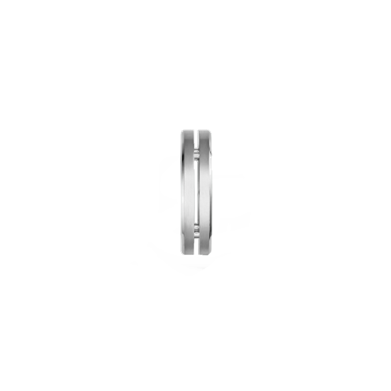 bague-homme-newport-herbelin-acier-inoxydable-RND7AB-profil Bague NEWPORT Duo HERBELIN RND7AB Acier inoxydable Homme, profil.