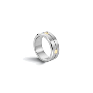Bague NEWPORT HERBELIN RN8ABG2N Acier et Or Homme