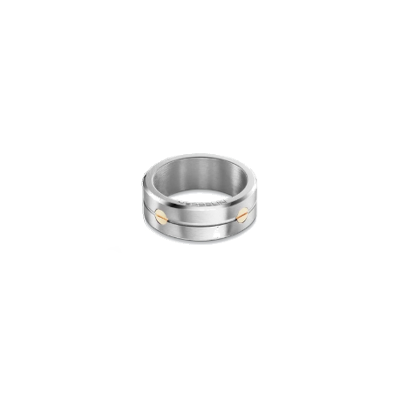 Bague NEWPORT HERBELIN RN8ABG2N Acier et Or Homme, autre vue.