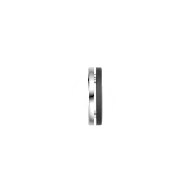 Bague NEWPORT Duo HERBELIN RND7ABTD Titane et Acier Homme, profil.