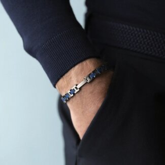 Bracelet CAP CAMARAT Acier et céramique HERBELIN BCC8ABCB Homme porté