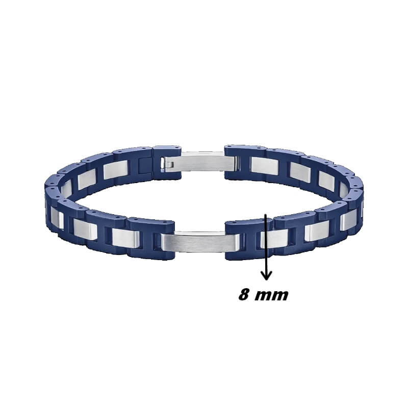 Bracelet CAP CAMARAT céramique et Acier HERBELIN BCC8CBAB Homme, largeur.
