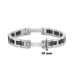 Bracelet CAP CAMARAT Acier et céramique HERBELIN BCC10ABCN Homme, largeur.