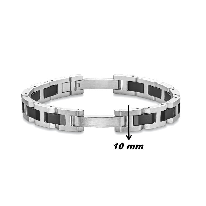 Bracelet CAP CAMARAT Acier et céramique HERBELIN BCC10ABCN Homme, largeur.