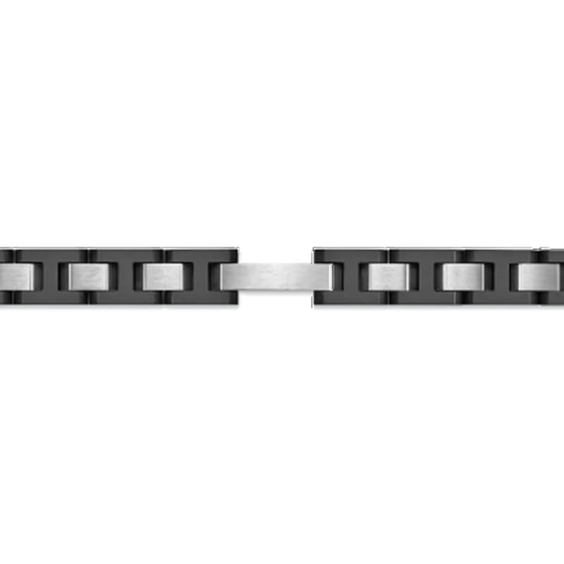 Bracelet CAP CAMARAT céramique et Acier HERBELIN BCC10CNAB Homme, zoom.