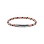 Bracelet Cuir tressé tricolore et Acier ROCHET HB1430299 Homme