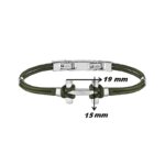 Bracelet AMARRAGE Acier cordon kaki HERBELIN BH20ABKK Homme, dimensions.