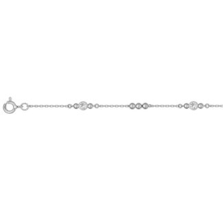 Bracelet Argent rhodié et Oxydes ROBBEZ MASSON Femme