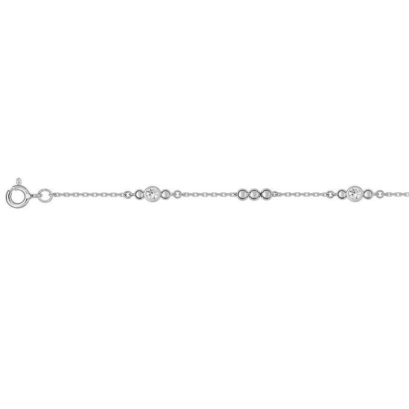 bracelet-femme-argent-et-oxydes-robbez-masson-ABA144Z18 Bracelet Argent rhodié et Oxydes ROBBEZ MASSON Femme