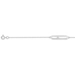 Bracelet allongé Argent rhodié et Oxyde ROBBEZ MASSON Femme