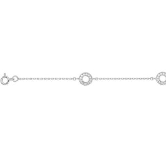 Bracelet Cercles Argent rhodié et Oxydes ROBBEZ MASSON Femme