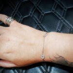 Bracelet Cercles Argent rhodié et Oxydes ROBBEZ MASSON Femme, porté