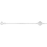 Bracelet Losange Argent rhodié ROBBEZ MASSON Femme