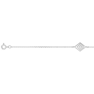 Bracelet Losange Argent rhodié ROBBEZ MASSON Femme