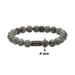 Bracelet Acier inoxydable et Jaspe ROCHET HB2800 Homme, largeur.